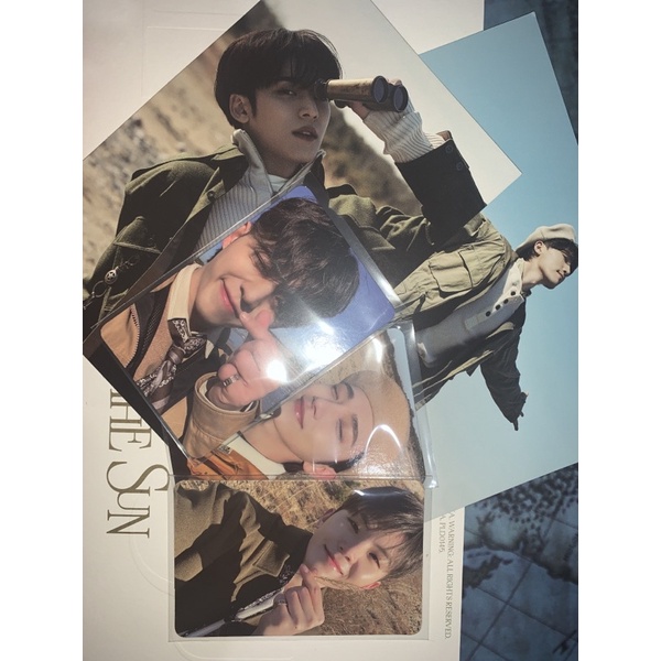 PC JOSHUA SCOUPS WOOZI POSTCARD MINGYU DINO FACE THE SUN PATH VERSION
