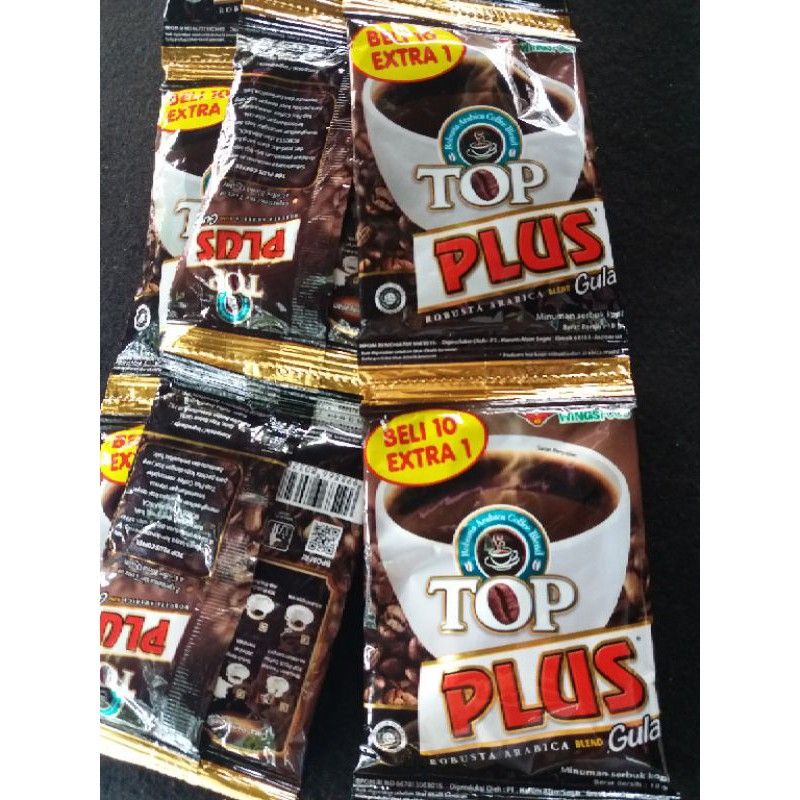Jual Kopi TOP Plus Gula Renceng 10 sachet x 18 gram/Kopi Top Plus