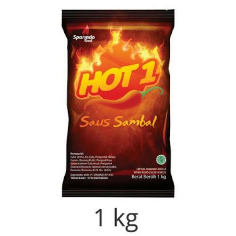 

Hot 1 saus sambal 1kg