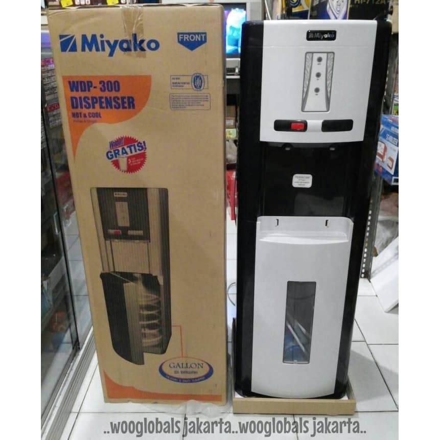 DISPENSER GALON BAWAH MIYAKO WDP300 HOT AND COOL-1
