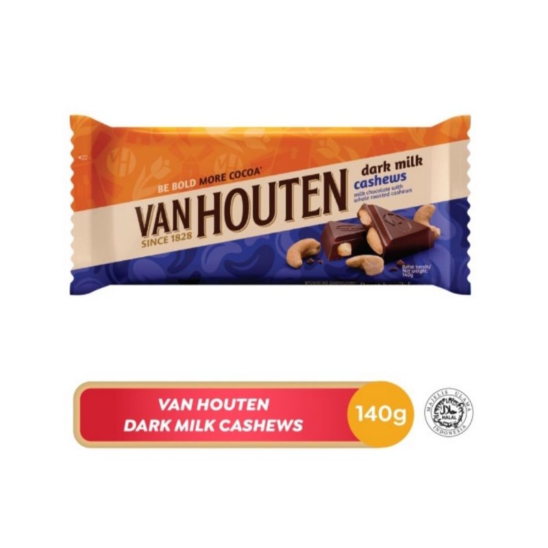 

Van Houten Dark Milk Cashew 140 g