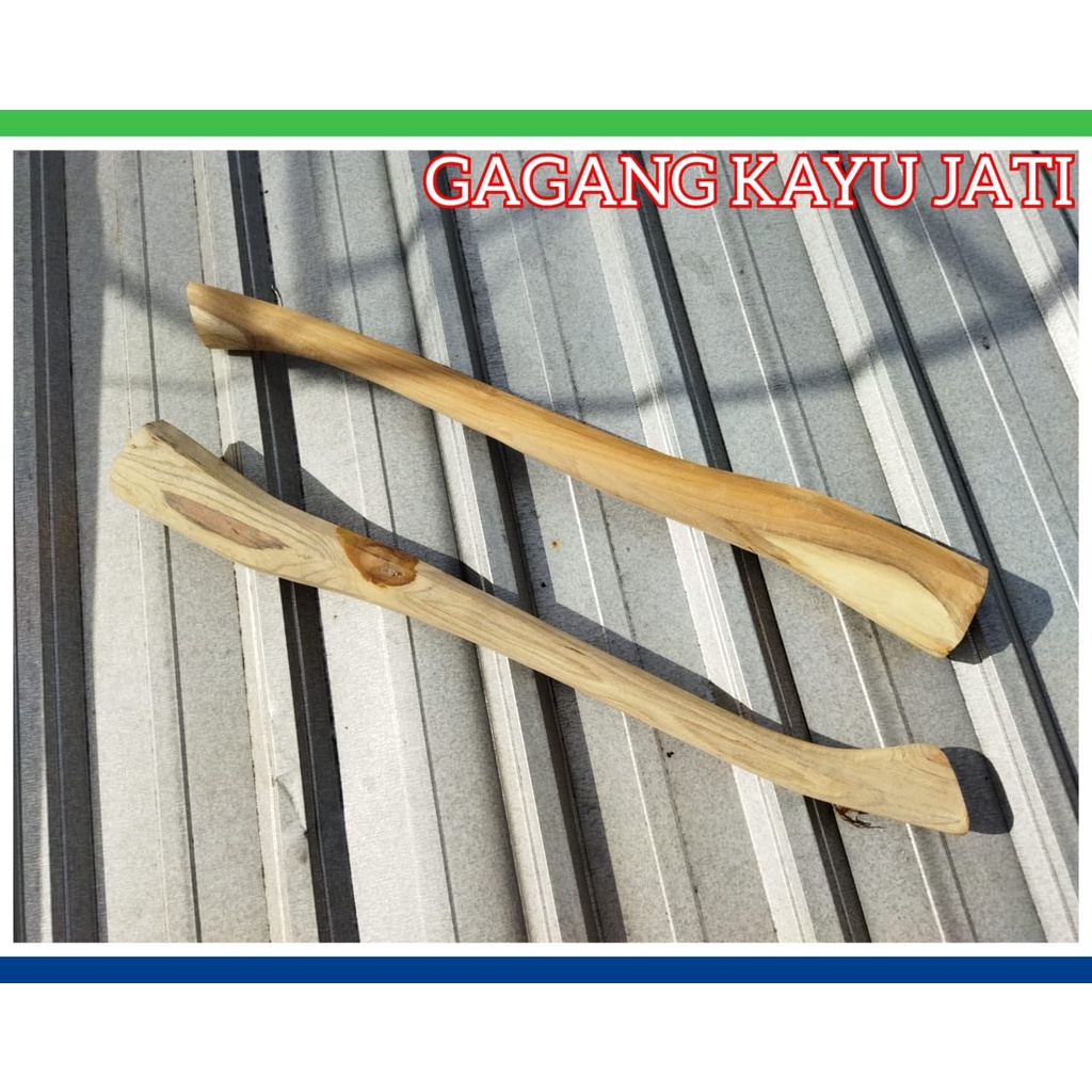 GAGANG CANGKUL KAYU HALUS KAYU JATI DAN MAHONI - GAGANG CANGKUL