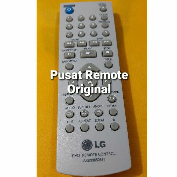 REMOTE REMOT DVD LG PLAYER AKB33659511 ORIGINAL ASLI PUTIH
