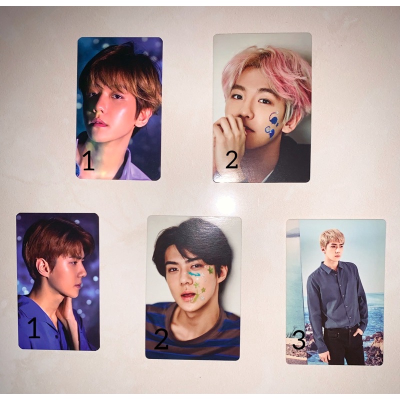 [RARE] EXO Sehun Baekhyun Official Season’s Greetings Photocard