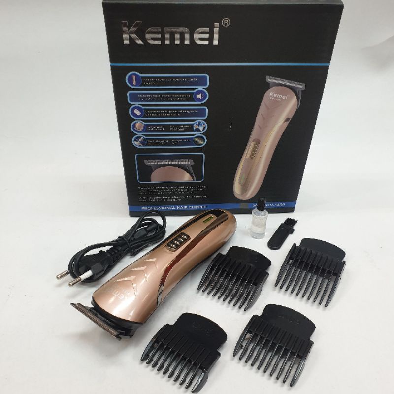 Alat mesin cukur rambut jenggot pria model cas kemei km 1409 hair clipper murah