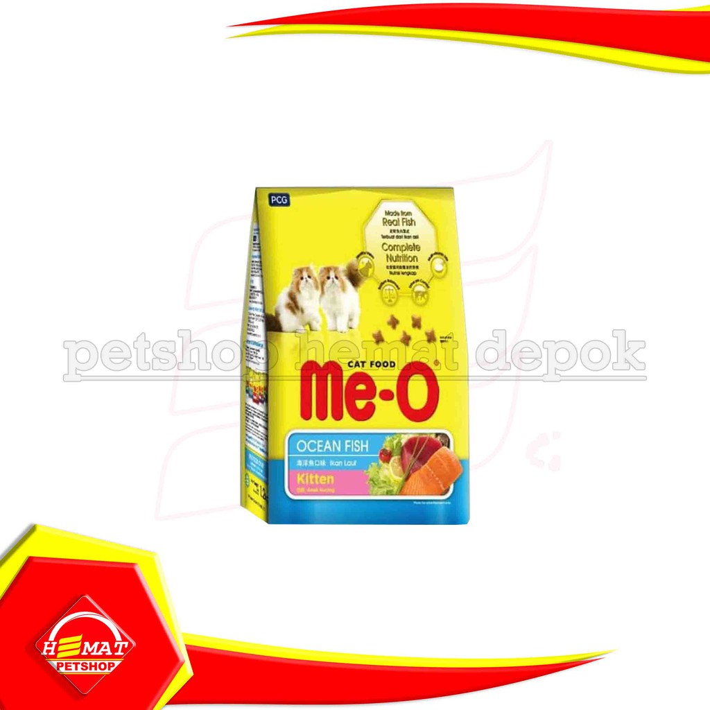 cat food MeO Kitten 1,1 Kg Ocean Fish Makanan Kucing Me O 1.1Kg