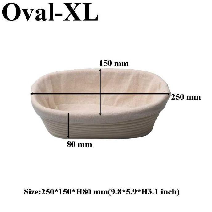 

Shenhong Cetakan Adonan Kue Rotan Banneton Basket - Pj536 - Oval-Xl Terbaru