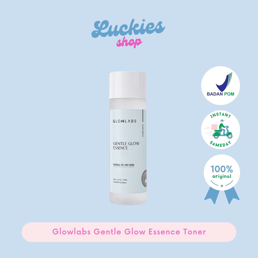 BPOM Glowlabs Gentle Glow Essence Toner AHA BHA PHA Centella Asiatica Gentle Exfoliator Anti Inflamasi