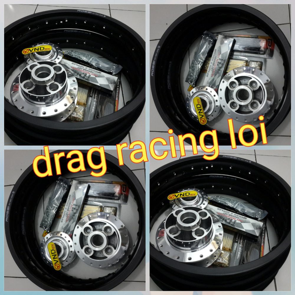 velg jari jari tromol ring 17 paketan. motor tiger revo. lebar ve