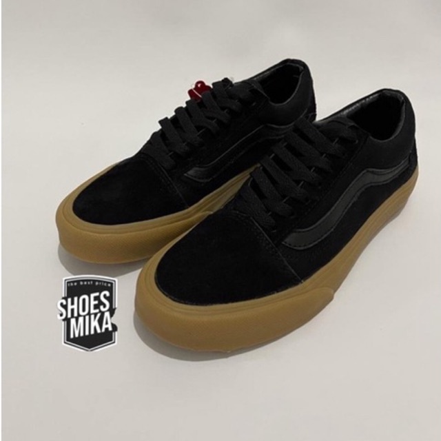 Sepatu Vans Oldskool Black Gum Premium