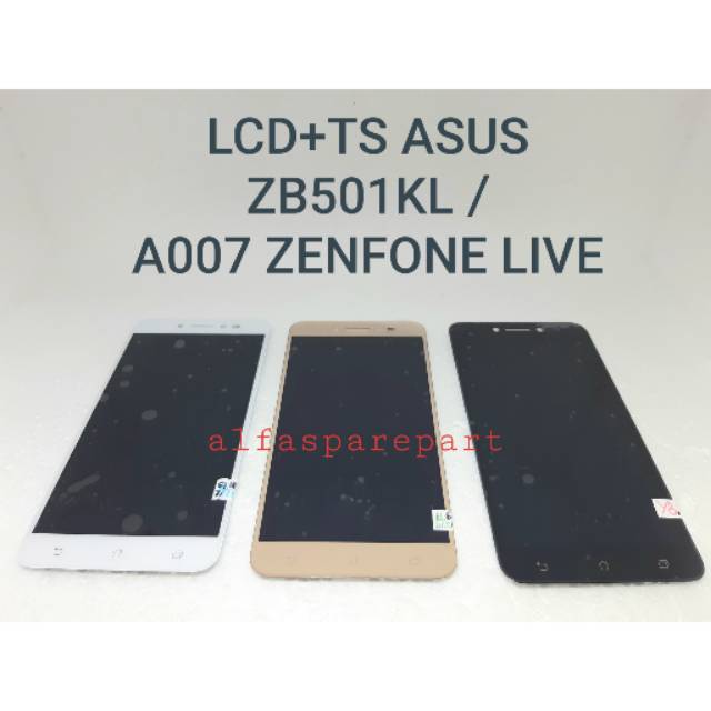 LCD + TS FULLSET ASUS ZB501KL / A007 ZENFONE LIVE Hitam/ Putih/GOLD