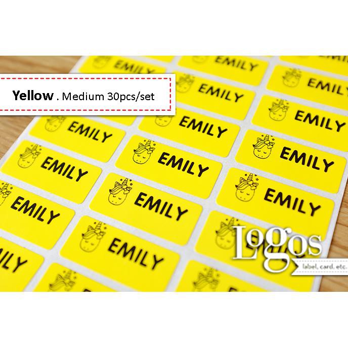 

Jual Yellow Medium Sticker Label Nama Waterproof Stiker Nama Anak Kuning Ori