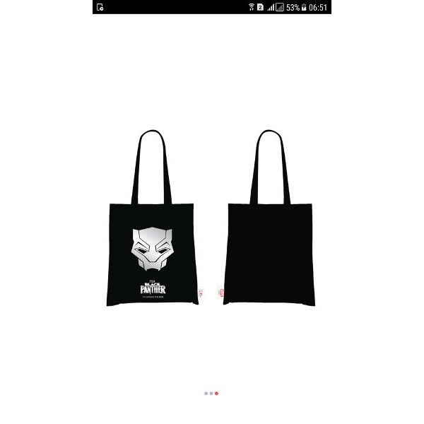 BLACK PANTHER TOTE BAG TAS ORIGINAL