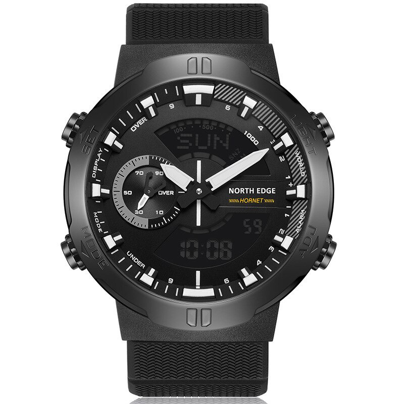 NORTH EDGE HORNET 2022  Men's Digital Watch Running Sports Watches Military Army Waterproof 50M World Time Illuminator