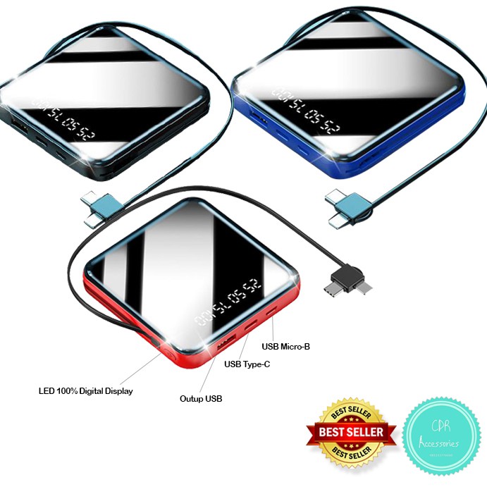 PowerBank 10000 mAh DL-09 Original by LASER with Kabel Data