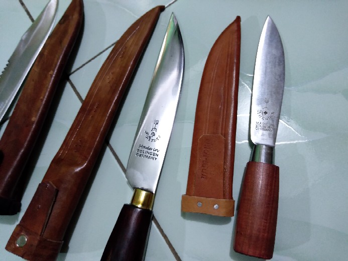 Pisau Garpu 5 Asli Made In Germany + Sarung / Pisau Dapur Herder
