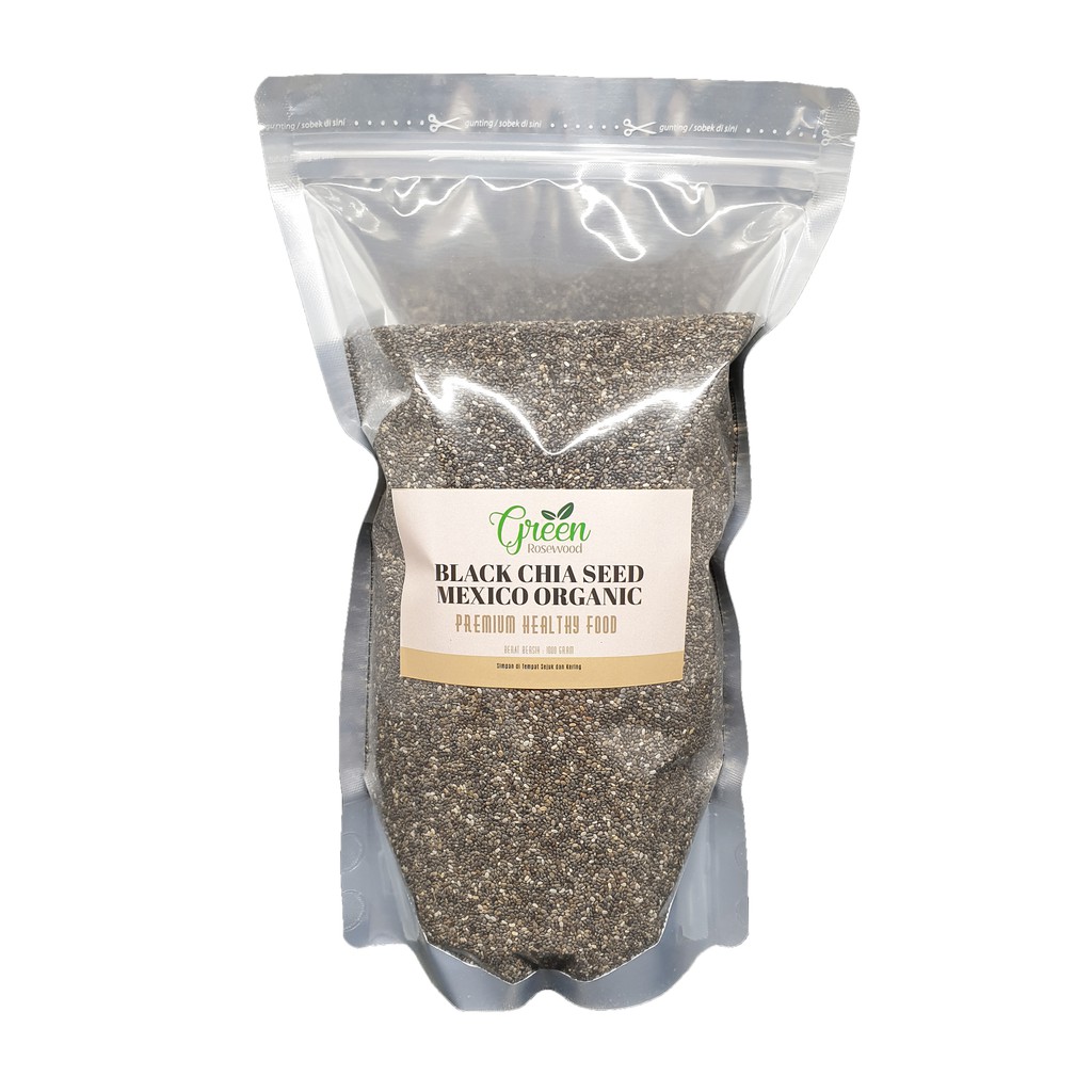 

ORGANIC BLACK CHIA SEED 1 KG MEXICO PREMIUM QUALITY - Chia Seeds Chiaseed Chiaseeds 1000 GR