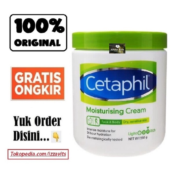 Cetaphil Cetapil Moisturising Moisturizing Cream Krim 550 gr gram _safa