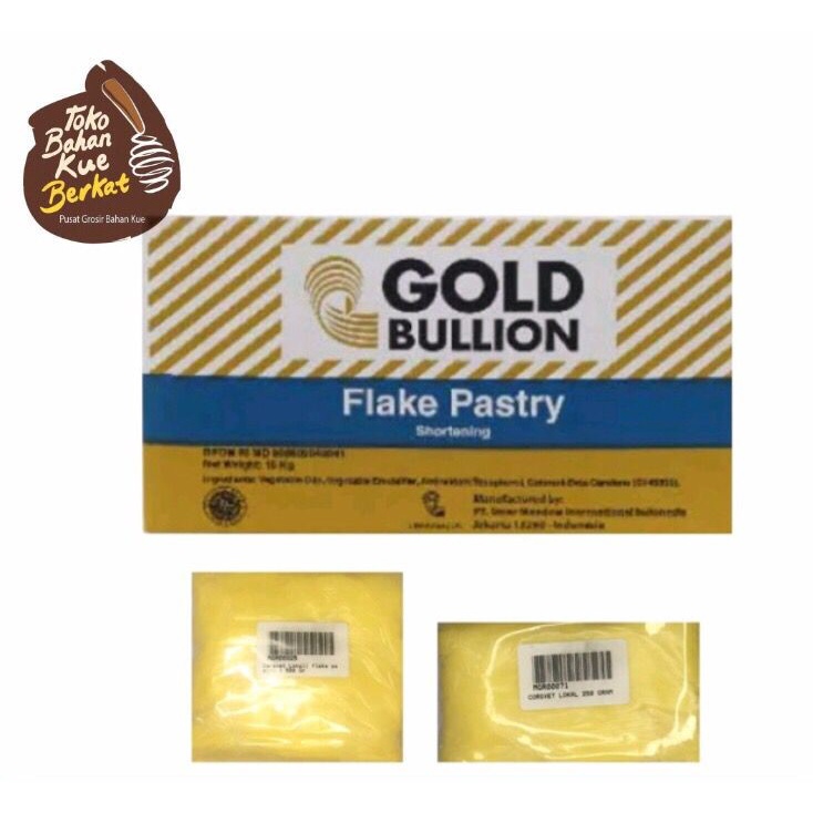 MARGARINE GOLD BULLION FLAKE PASTRY 250 GR / CORSVET LOKAL / MENTEGA CROISSANT PASTRI