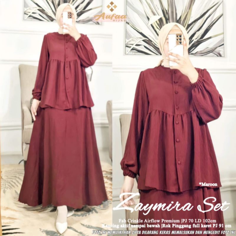 Zaymira Setelan wanita fashion solo recommended high quality