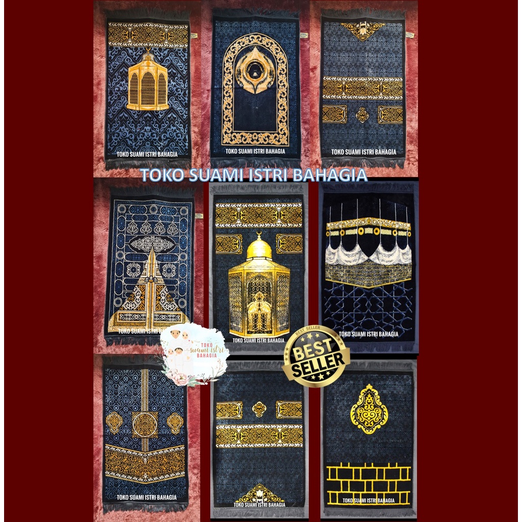 Sajadah Sabeena Kiswah 70 x 110 Cm Dewasa Tebal Turki Halus Premium