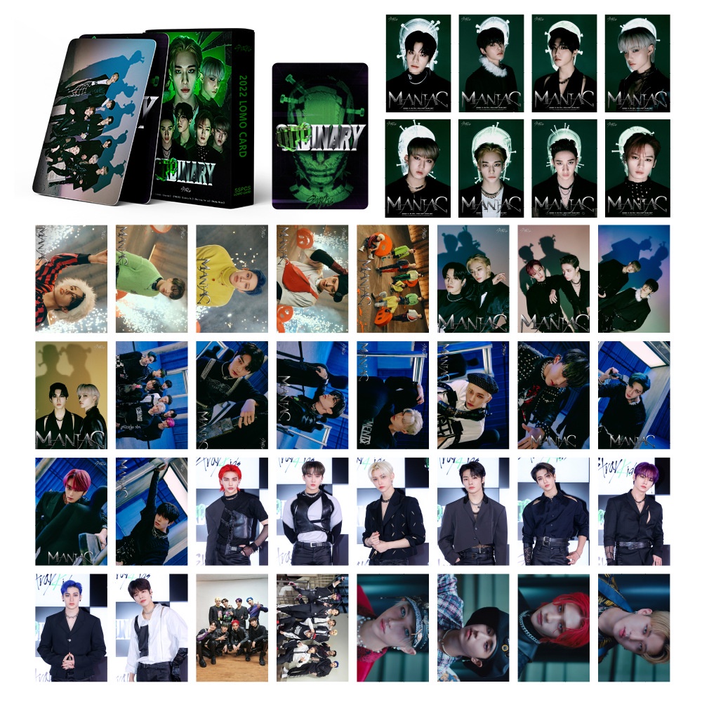 55pcs / Kotak Kartu Foto Lomo Album Stray Kids 2022