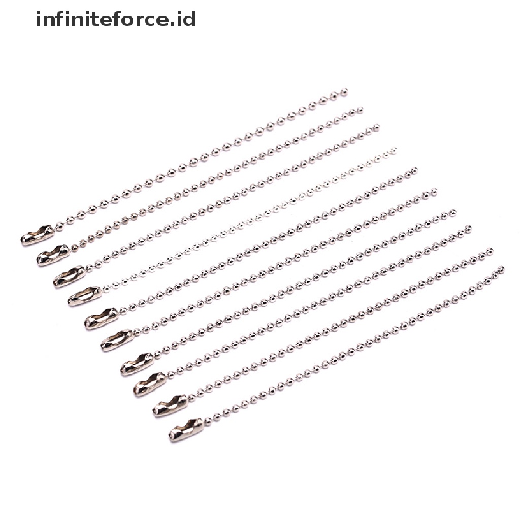 Infiniteforce.id 10pcs Gantungan Kunci Manik-Manik 3.5 &quot;0.09&quot; Diy