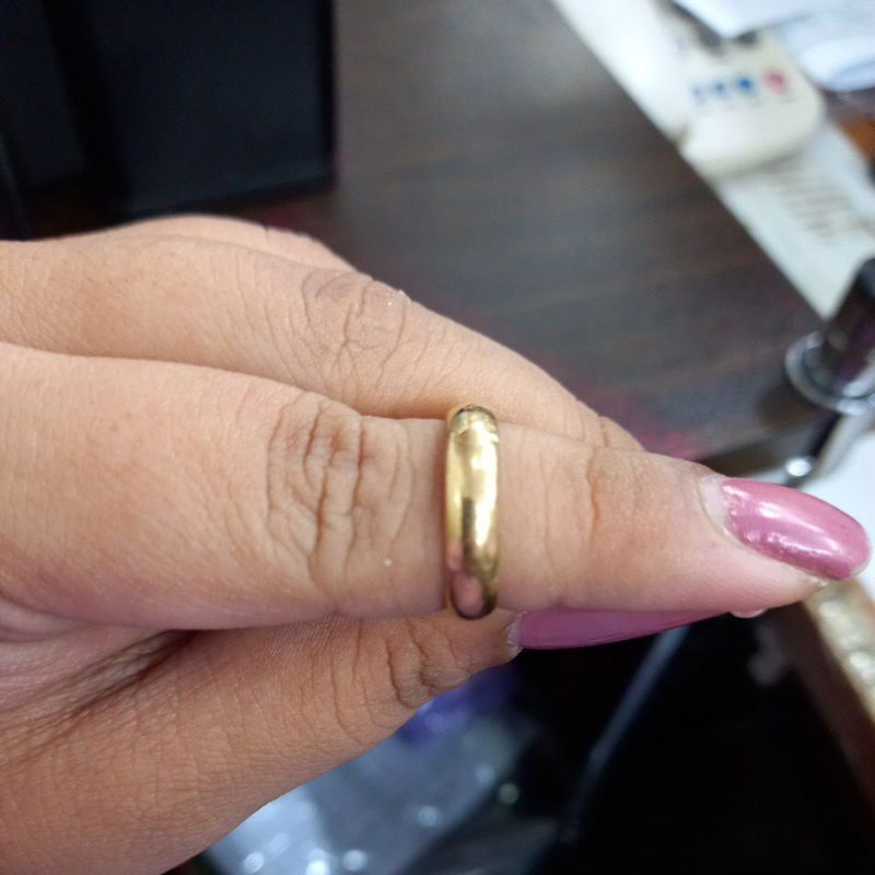 cincin ring polos ukuran 11