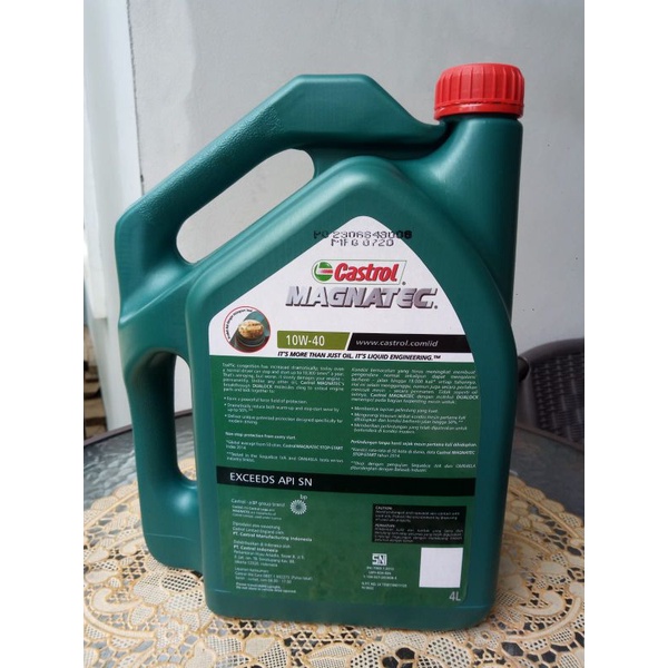Oli Castrol Magnatec SAE 10W-40 4liter