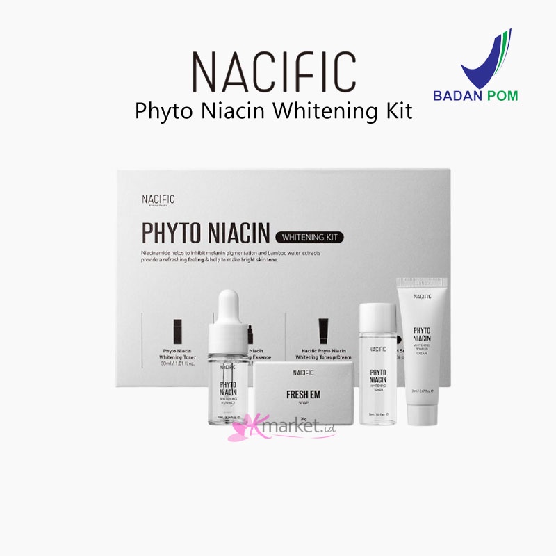 [BPOM] Nacific Phyto Niacin Whitening Kit | Whitening Self Care Kit (4 Items)