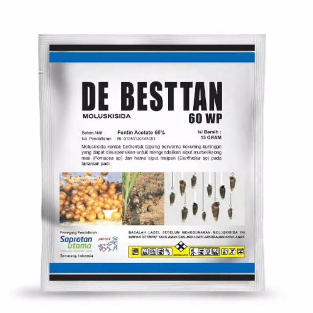 DE BESTTAN 60 WP PEMBASMI HAMA KEONG 100gr