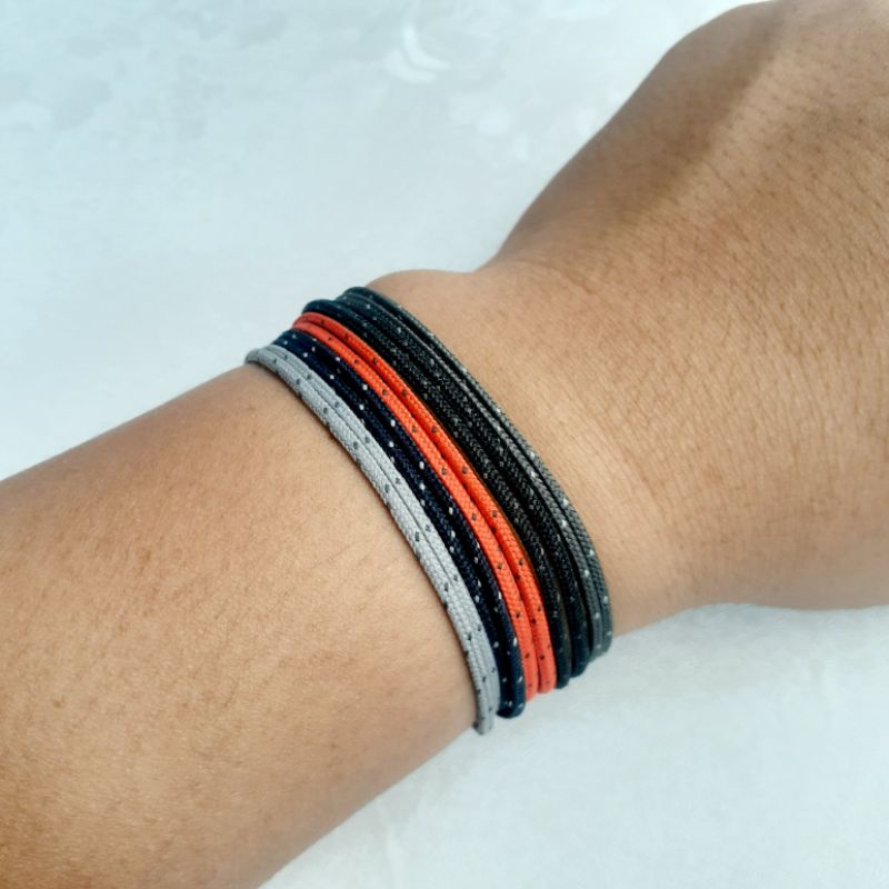 Gelang Tali Pria Wanita Simple Microcord Perusik Prusik Paracord Simpel Minimalis