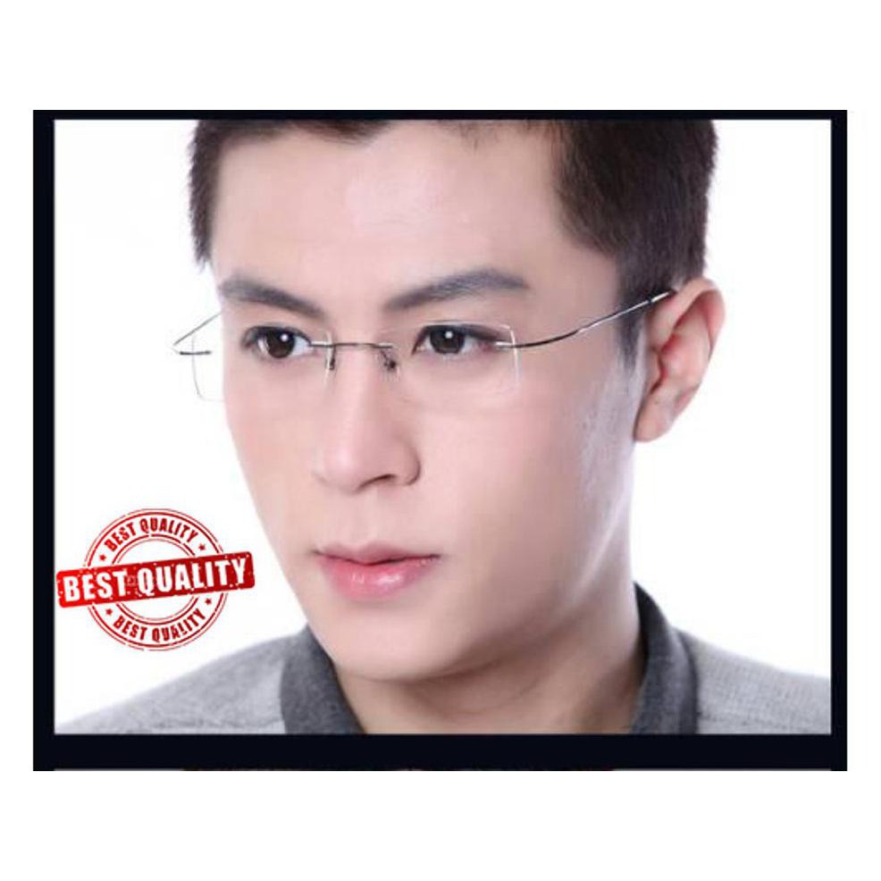 F5 Grosir Kacamata Rimless / Frameless Titanium (Unisex)