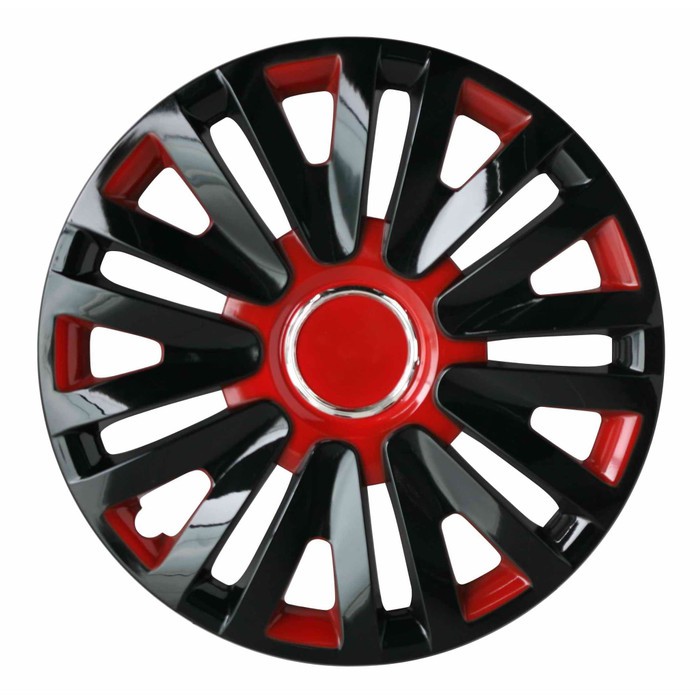 COVER VELG SPORT WHEEL DOP RODA LOWIN DESIGN 13 INCHI HITAM &amp; MERAH 5063 - 1 SET 4PCS