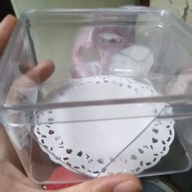 Toples Kue Kering Toples Kotak Makanan 250gr 1lusin 12 Pcs