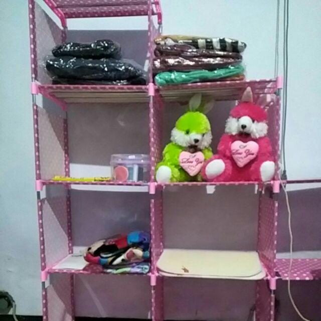 Rak Buku Portable 3 Sisi