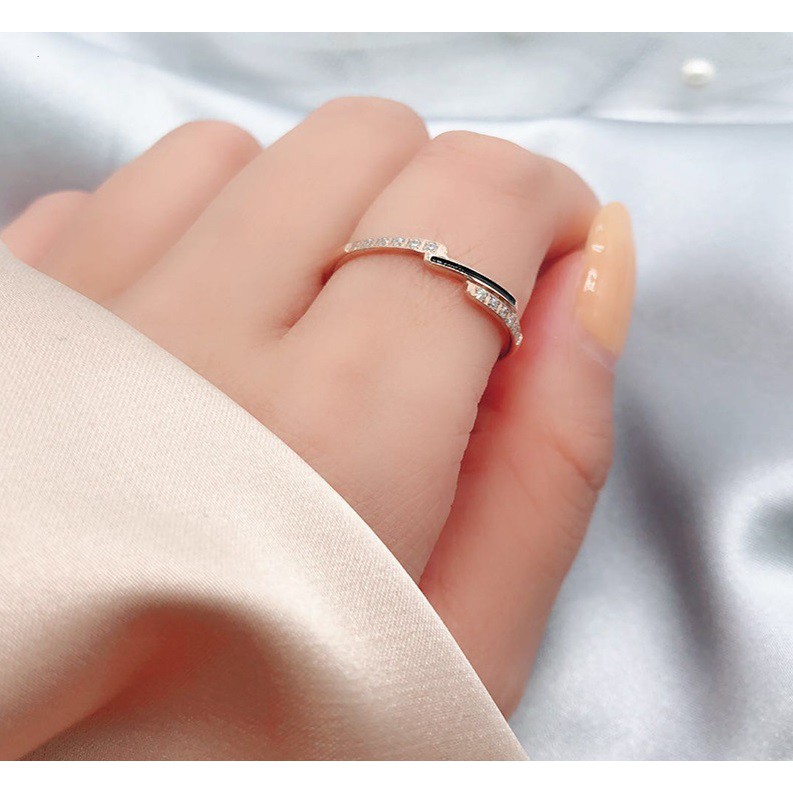 Cincin Titanium Mini Korea Wanita CK124 warna bisa untuk cincin kawin nikah fashion