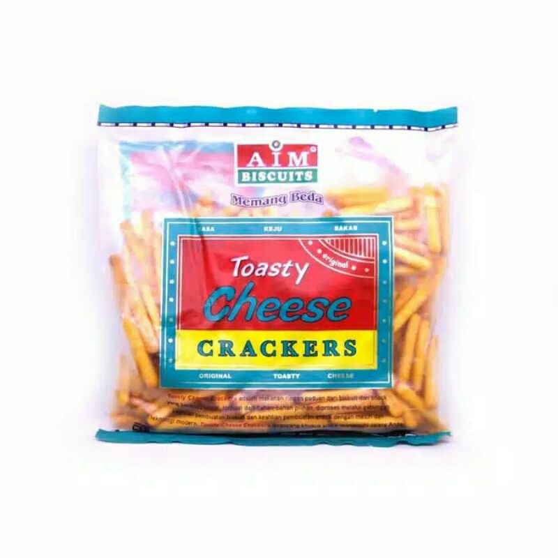 

AIM Biscuit 180gr - Toasty Cheese Crackers Memang Beda