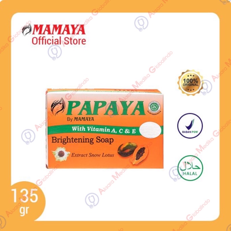 MAMAYA Sabun Papaya (✔️BPOM) Sabun Pepaya 135gram Sabun Pemutih