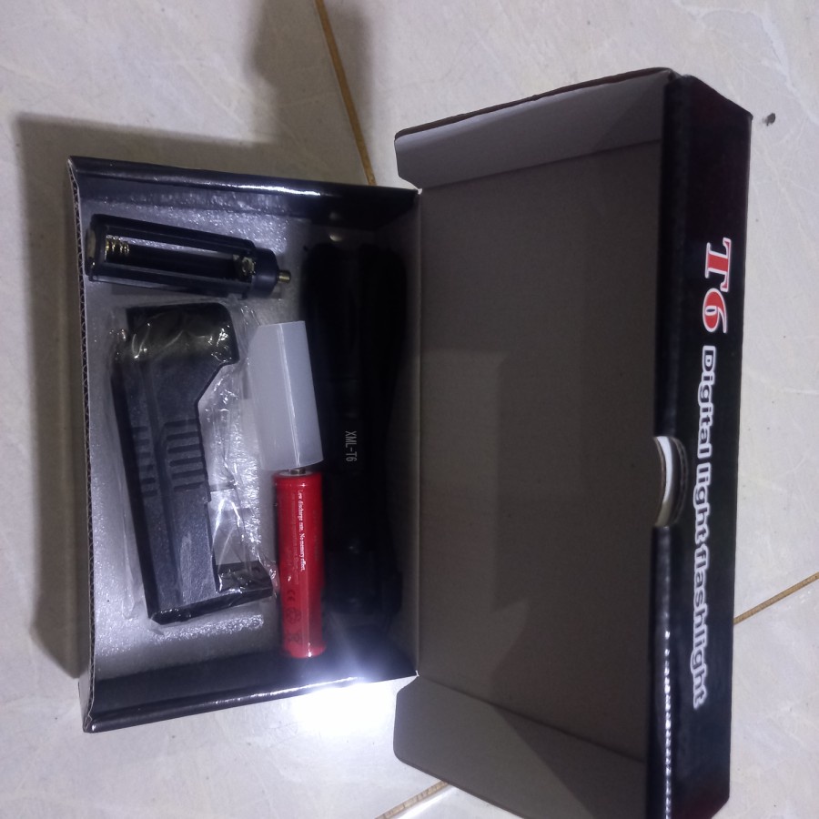 PAKET SENTER T6 LED E17 LED Tactical XML - T6 8000 Lumens (COD)