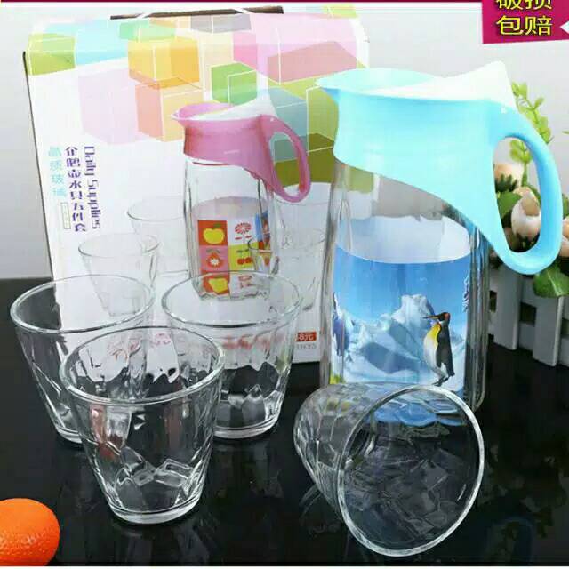 Teko Cangkir beling Set