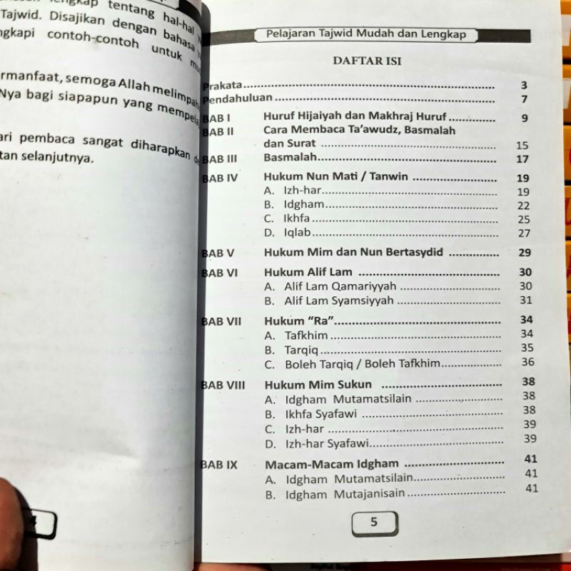 Buku Pelajaran Tajwid Mudah dan Praktis Kertas HVS