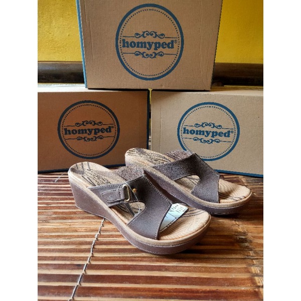 Sandal wanita homyped CARLISE 77 Kopi , Homyped wanita
