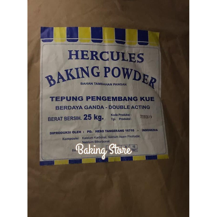 Baking Baking Powder Hercules Double Acting - Rep 1kg