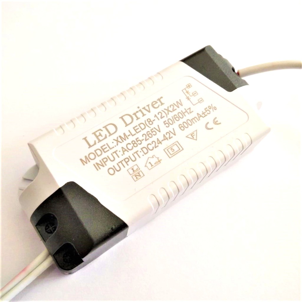 LED Driver (8-12)x 1 watt dan 2 watt Casing Plastik