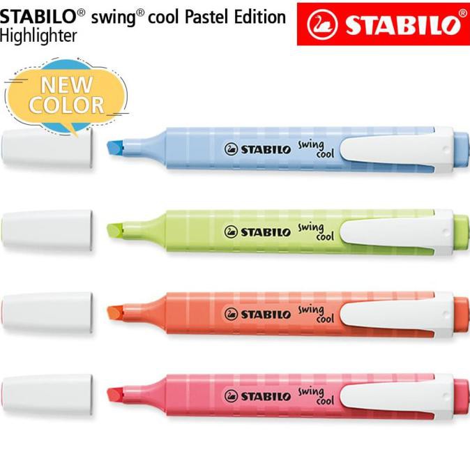 

BISA COD STABILO SET 4 - Swing Cool Pastel Edition / Highlighter Original 4 pcs SPECIAL Kode 735