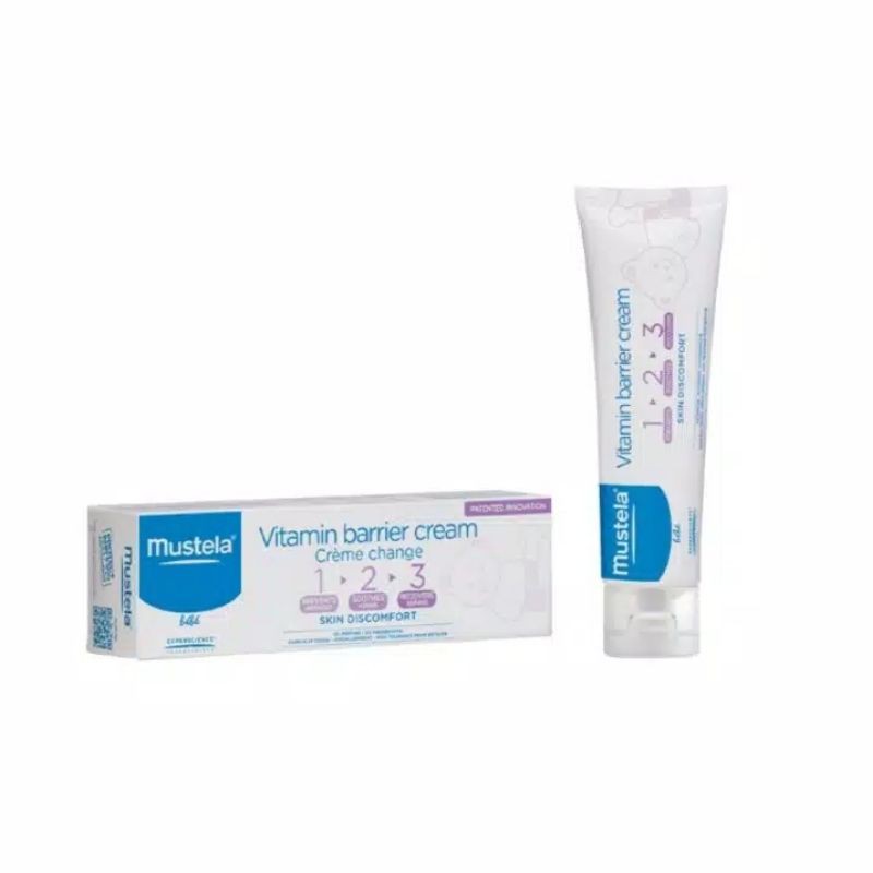 Mustela Bebe Barrier Cream Vitamin Diaper Rash - Krim Ruam Popok 100ml 100 ml