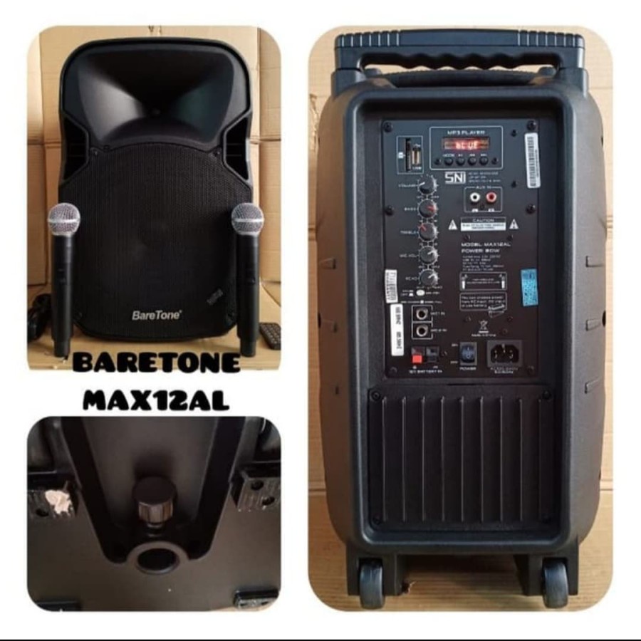 Speaker aktif baretone max 12al bluetooth 12inc