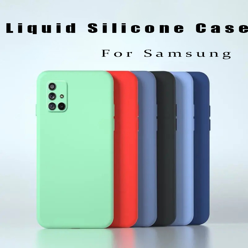 Case Bahan Silikon Warna Permen Untuk Samsung Galaxy M53 M33 M23 M51 M31 M11