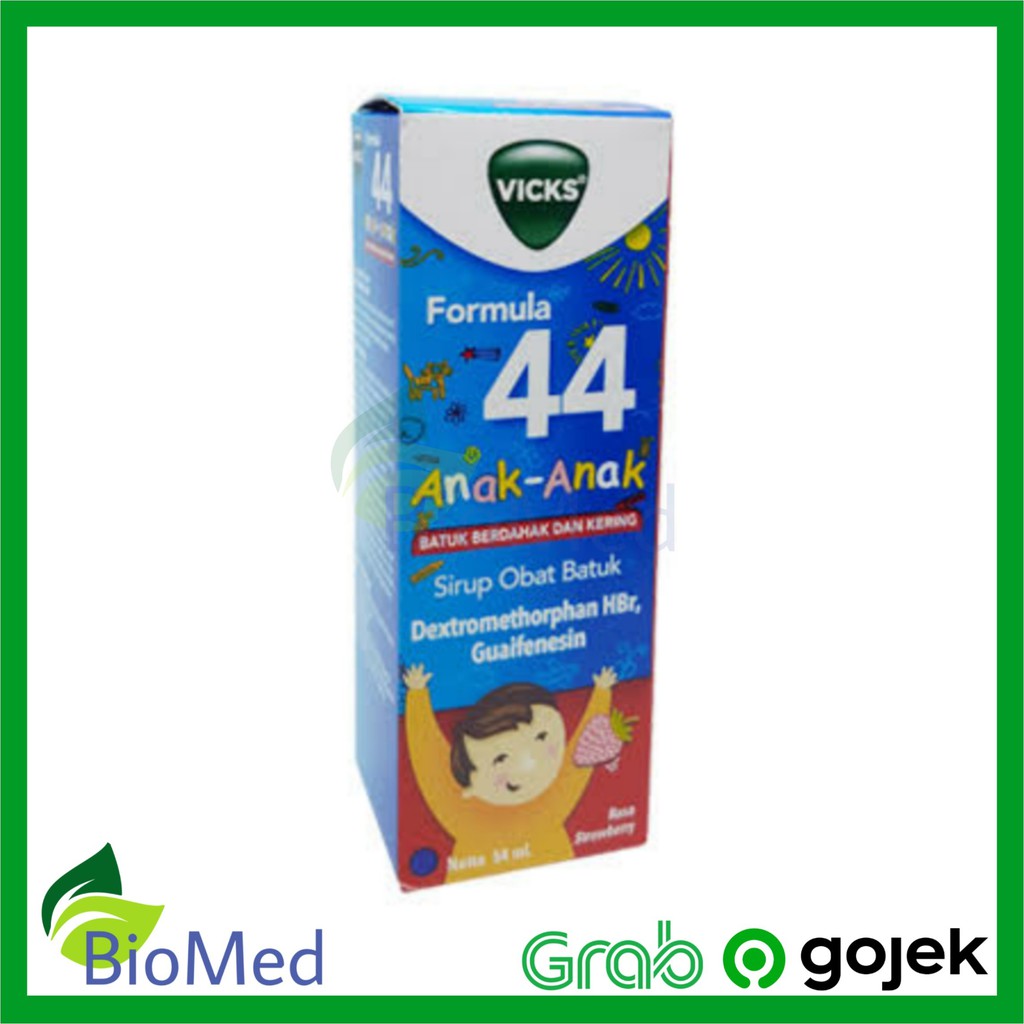 VICKS FORMULA 44 Anak Sirup 54 ml - Rasa Strawberry Obat Batuk Anak